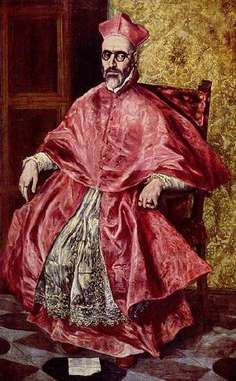 El Greco Portrat des Kardinalinquisitors Don Fernando Nino de Guevara china oil painting image